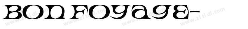 Bon Foyage字体转换
